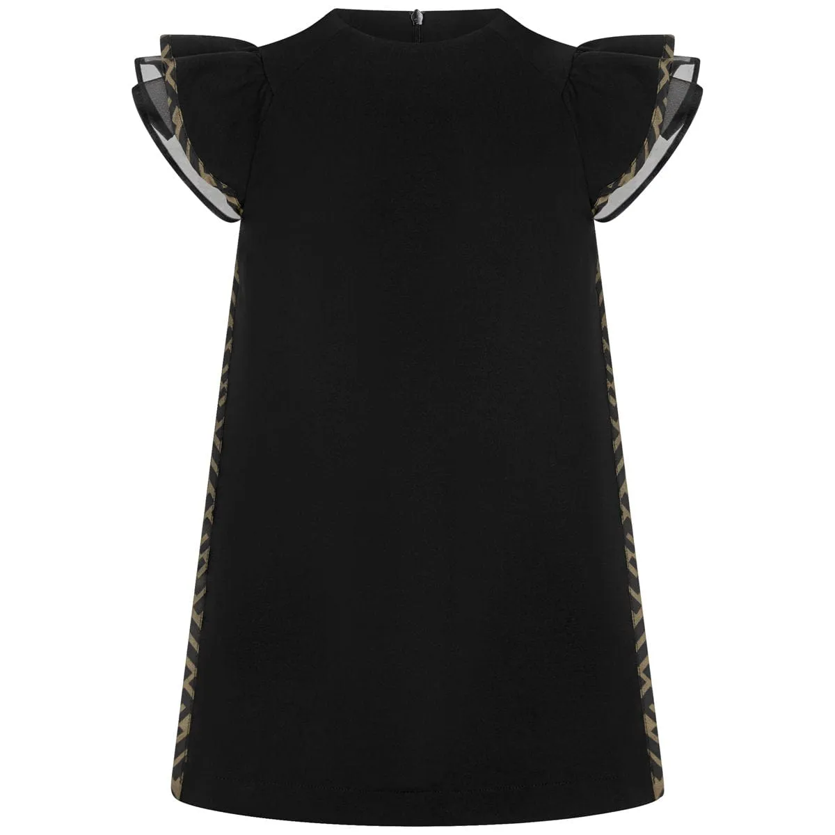 Fendi Girls Black FF Logo Dress
