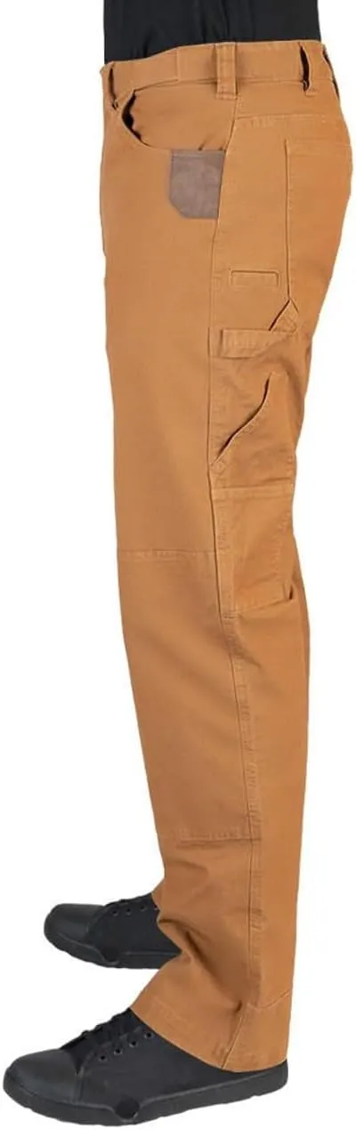 LA Police Gear Iron & Haft Tradesman Stretch Work Pant, 12 Pocket Stretch Waistband Construction Pants with Hammer Loop