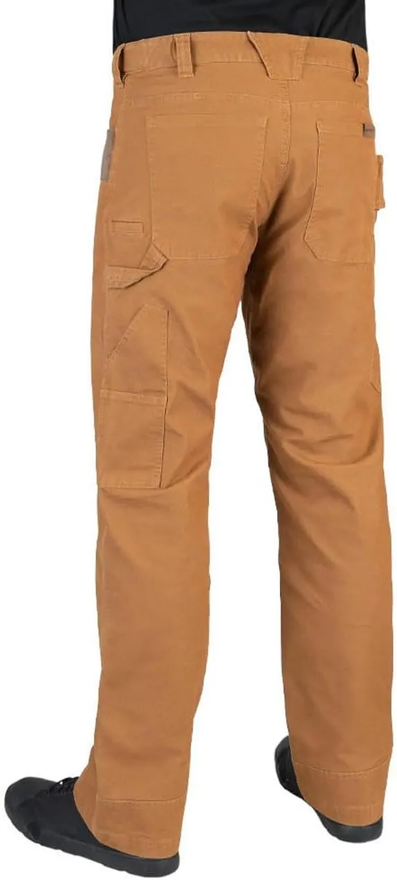 LA Police Gear Iron & Haft Tradesman Stretch Work Pant, 12 Pocket Stretch Waistband Construction Pants with Hammer Loop