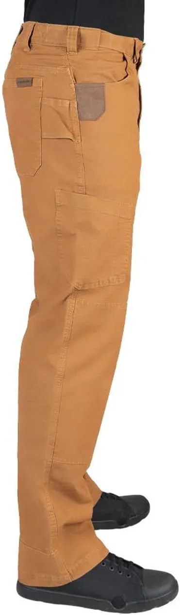 LA Police Gear Iron & Haft Tradesman Stretch Work Pant, 12 Pocket Stretch Waistband Construction Pants with Hammer Loop