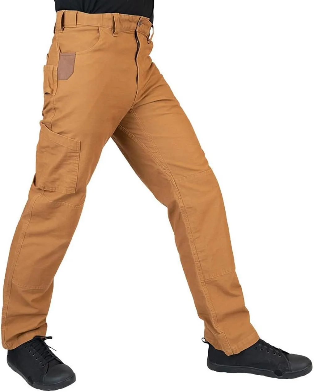 LA Police Gear Iron & Haft Tradesman Stretch Work Pant, 12 Pocket Stretch Waistband Construction Pants with Hammer Loop