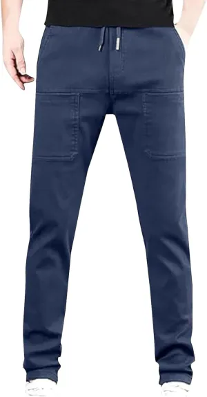 Mencomfy Cargo Pants, MultiPants-High Stretch Multi-Pocket Durable Cargo Pants, Acegents Silm Fit Stretch Pant for Men