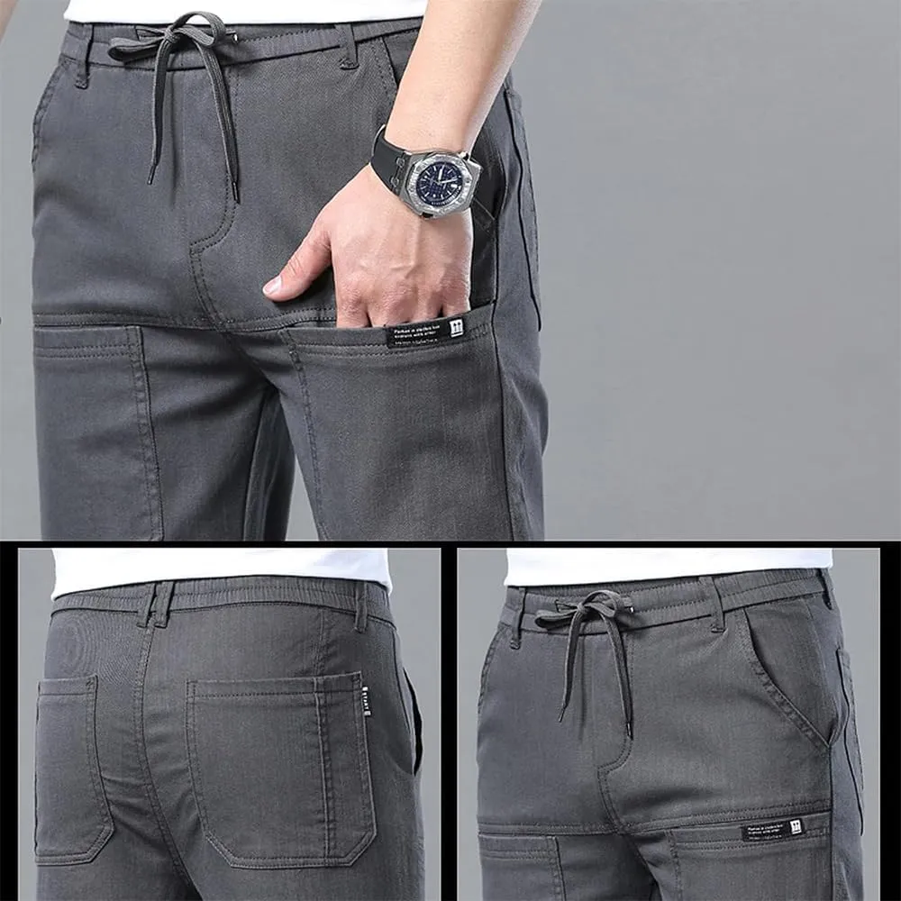 Mencomfy Cargo Pants, MultiPants-High Stretch Multi-Pocket Durable Cargo Pants, Acegents Silm Fit Stretch Pant for Men