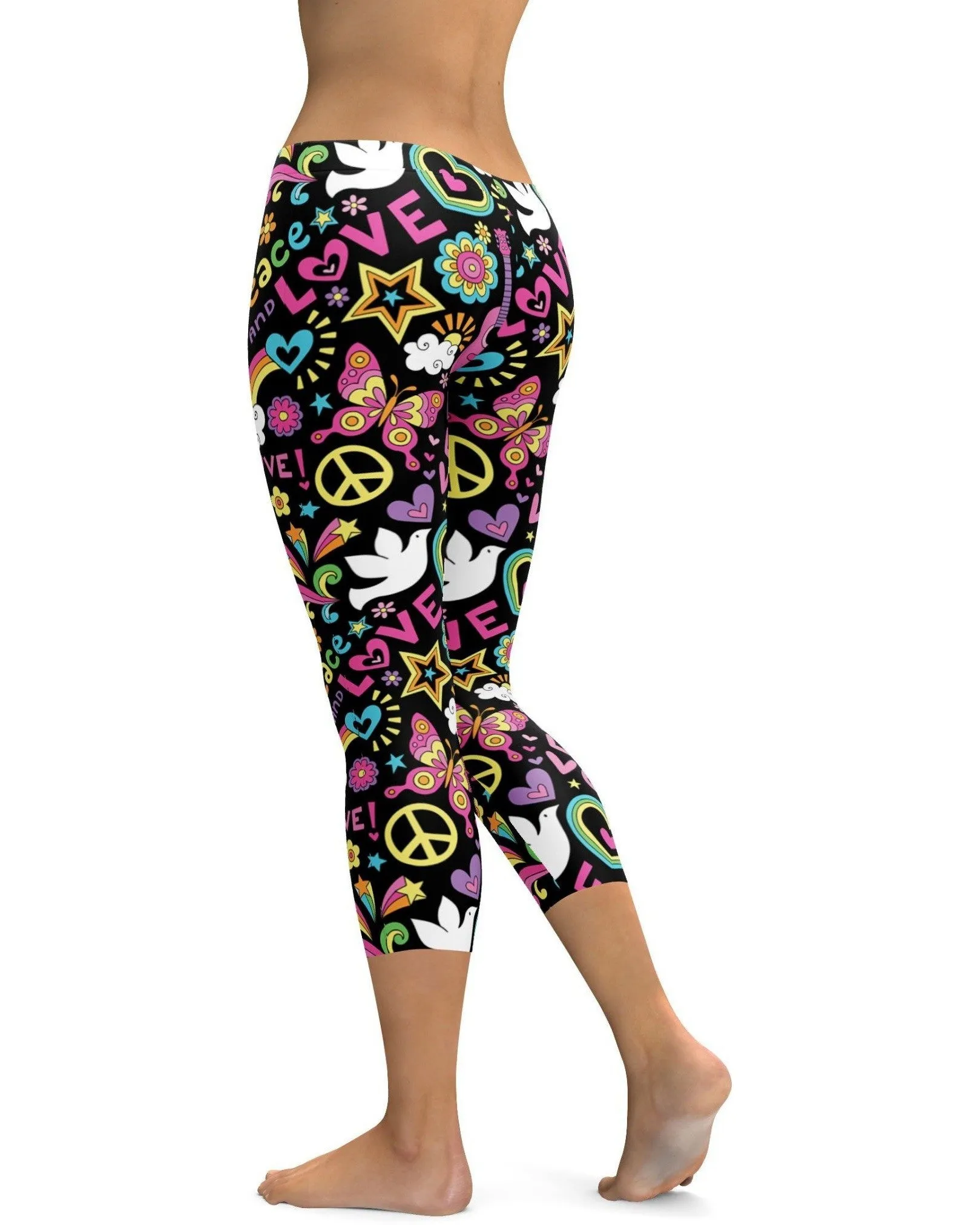 Peace and Love Capris