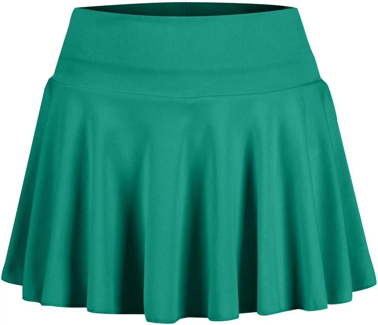 Women's Basic Versatile Stretchy high Waist Flared Smocked Mini Skort Skirt 2025, S-2XL