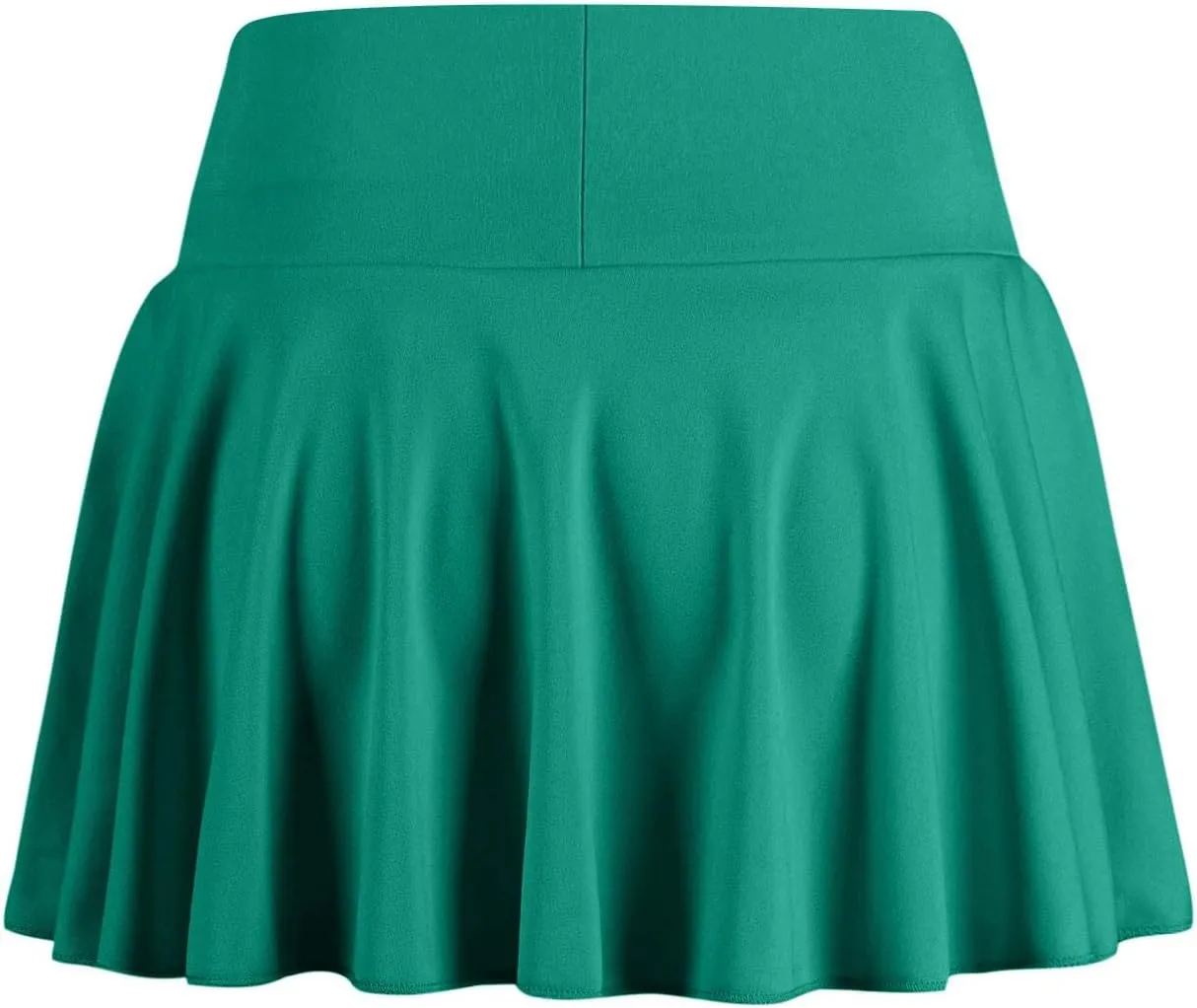 Women's Basic Versatile Stretchy high Waist Flared Smocked Mini Skort Skirt 2025, S-2XL