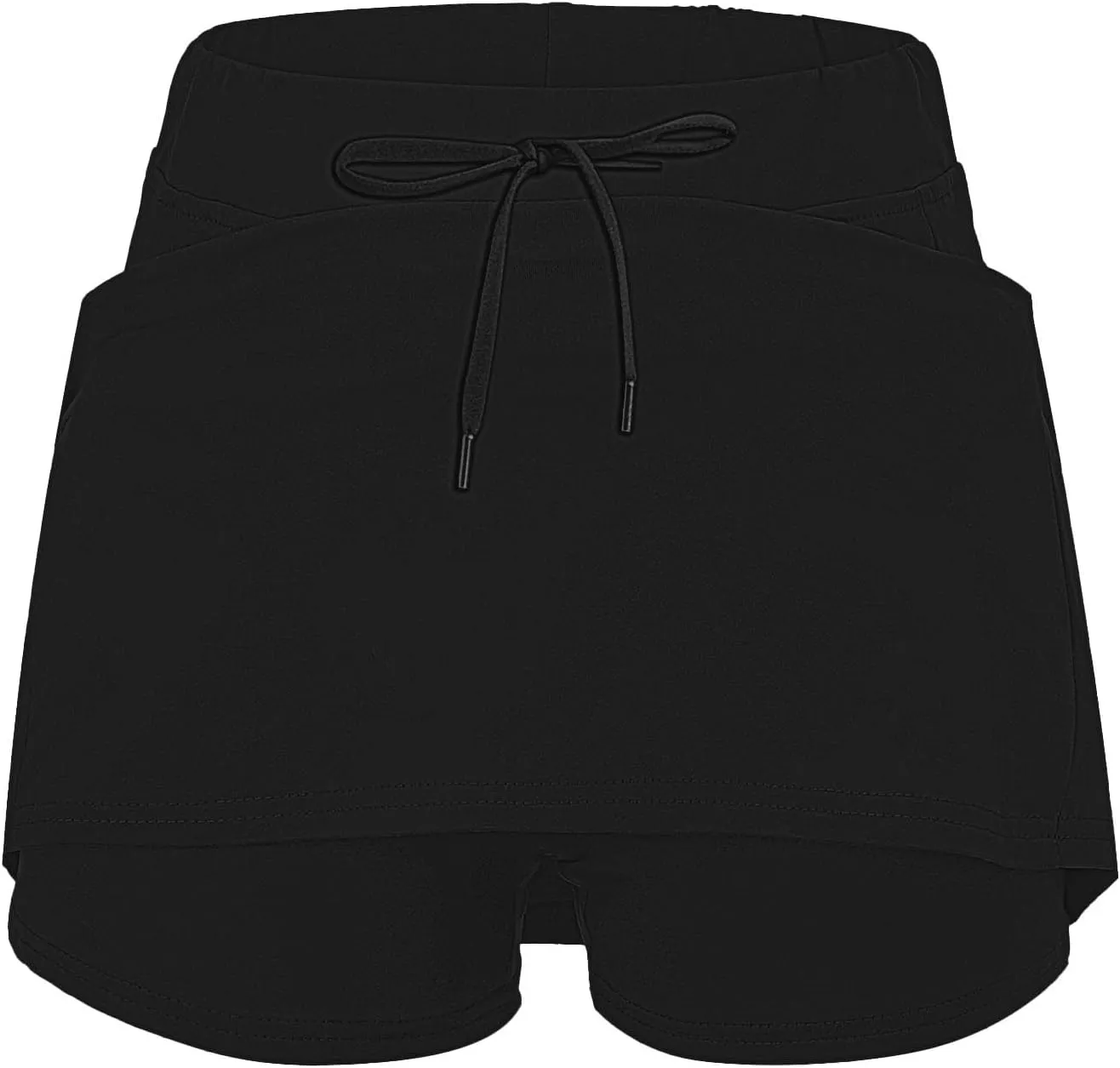 Women's Boho Skirts 2025 Summer Athletic Loose Trendy Drawstring Solid Color Yoga Fitness Tennis Skirt, S-5XL