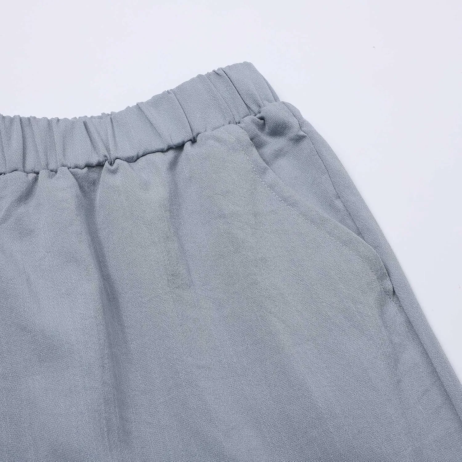 Women's Woven Cargo Capri Jogger Pants Women Clothes Solid Casual Pants Wide Leg Pocket Cropped Trouser 2025
